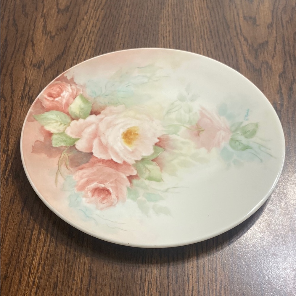 Floral Porcelain Dinner Plate- Collectible